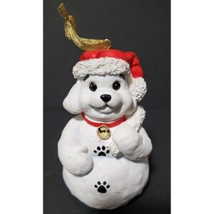 Vintsge PETSMART‎ Luv-A-Pet Chrisrmas Ornament 2001 Limited Edition Snow Puppy